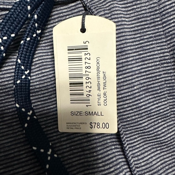 Johnnie-O Ricky Striped Performance Shorts, Size Small - Picture 7 of 11